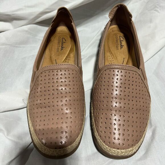 Clarks Collection Espadrille Slip-Ons - Elaina Ruby - Picture 1 of 6